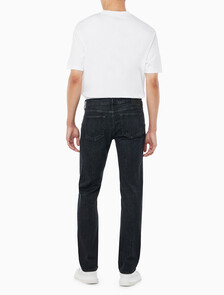 Buy 남성 바디핏 블랙 이탈리안 데님 in color WASHED BLACK LOGO LACE