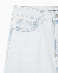 Buy 여성 하이라이즈 미니 데님 스커트 in color 028A CHALKY BLU
