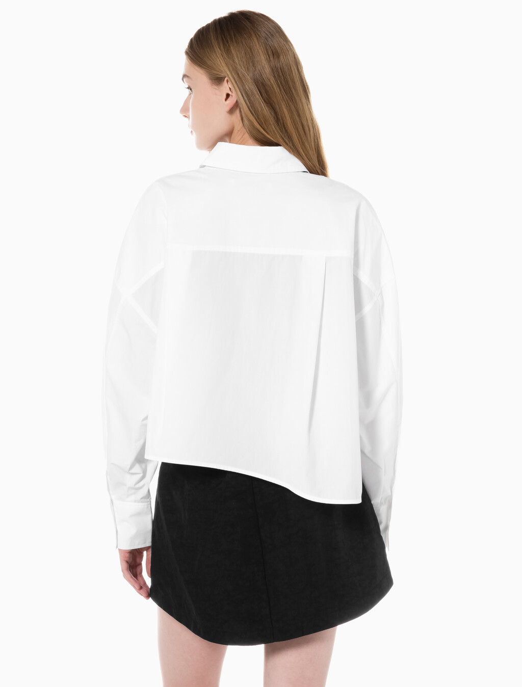 Buy 여성 크롭 패션 셔츠 in color BRIGHT WHITE