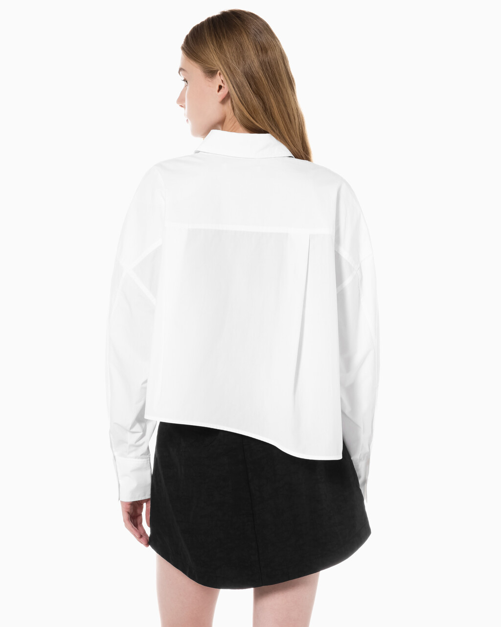 Buy 여성 크롭 패션 셔츠 in color BRIGHT WHITE