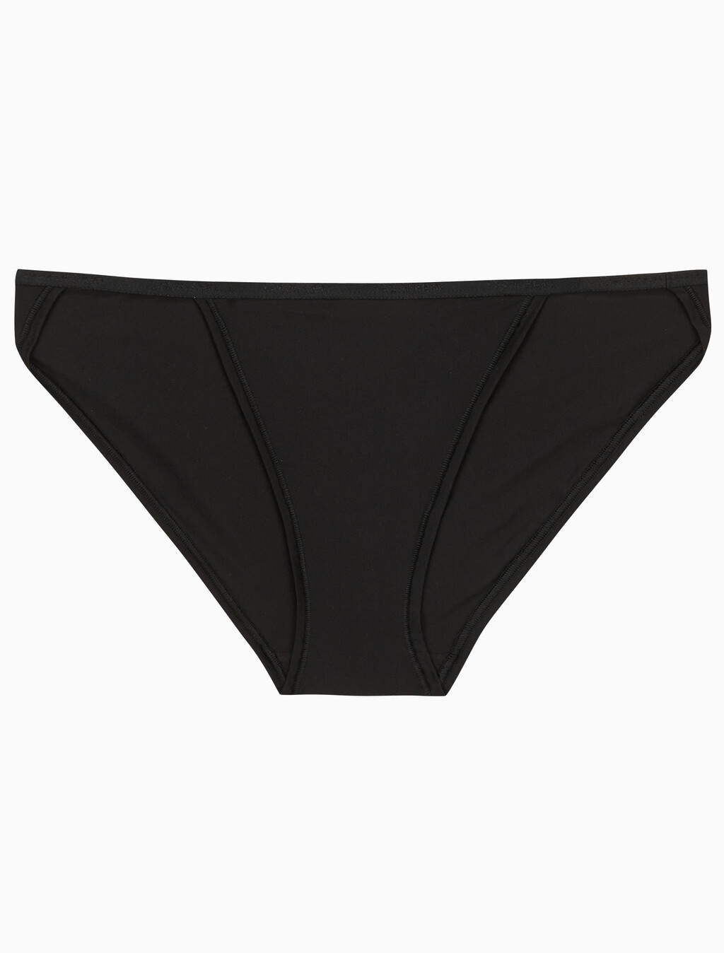 Buy 여성 CK 아이디얼 스트레치 마이크로 하이레그 스트링 비키니 in color BLACK