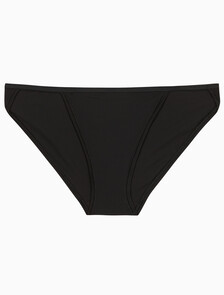 Buy 여성 CK 아이디얼 스트레치 마이크로 하이레그 스트링 비키니 in color BLACK