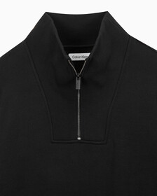 Buy 남성 롱슬리브 하프집업 하이넥 스웻 in color BLACK BEAUTY