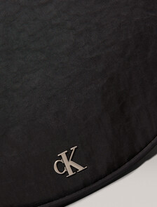 Buy 남녀공용 슬링 나일론 크로스바디 호보 백 in color BLACK