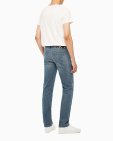 Buy 남성 바디핏 블루그레이 이탈리안 데님 in color GREY STEPPED RELEASE HEM