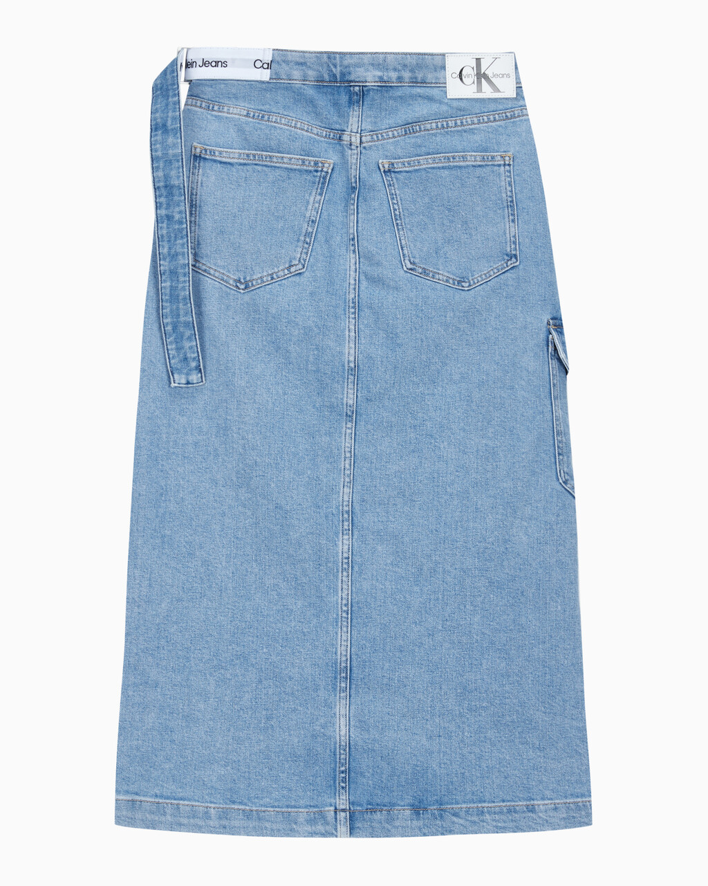 Buy 여성 맥시 데님 랩 스커트 in color 028A CHALKY BLU