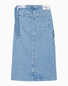 Buy 여성 맥시 데님 랩 스커트 in color 028A CHALKY BLU