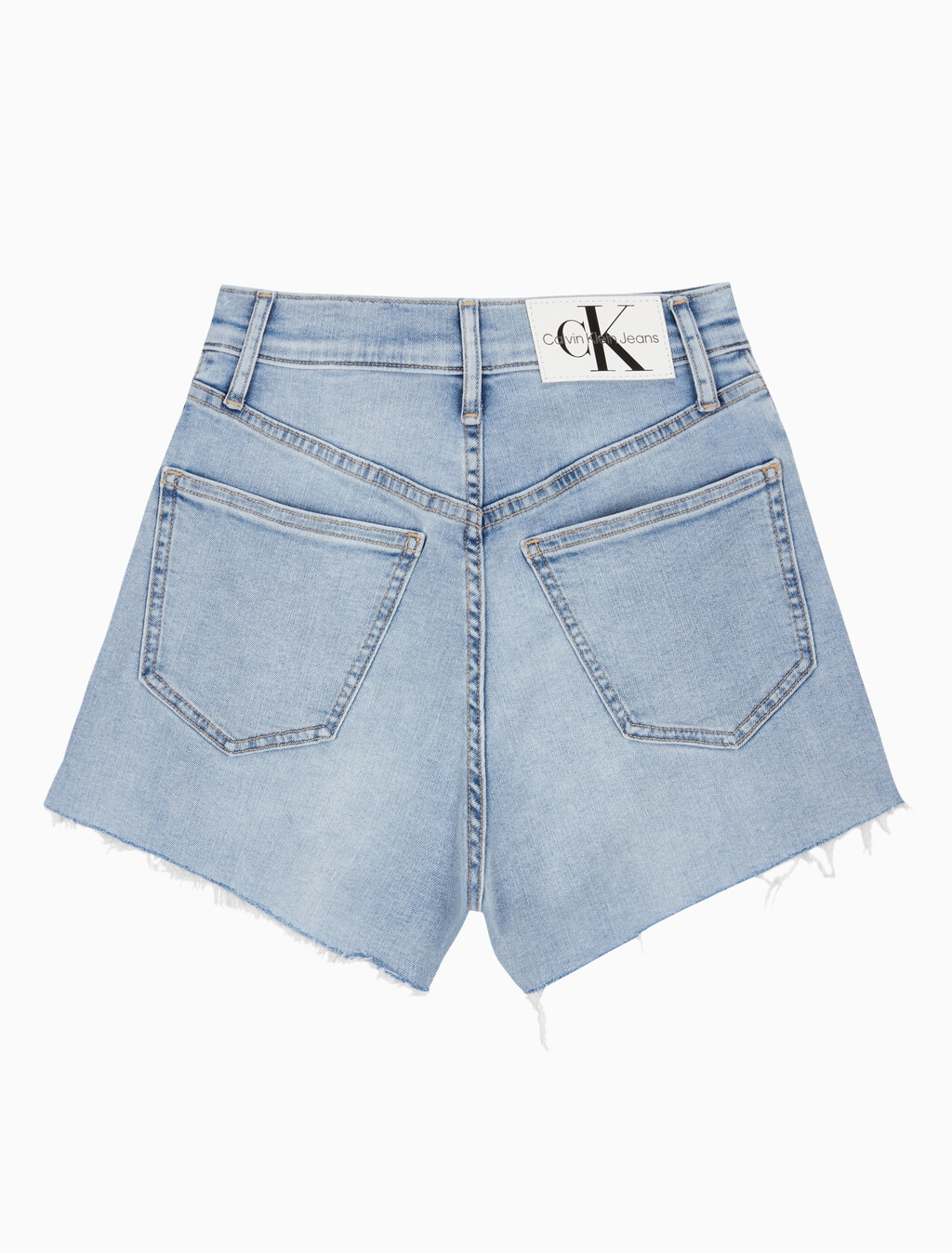 Buy 여성 하이라이즈 데님 쇼츠 in color CHALKY BLUE