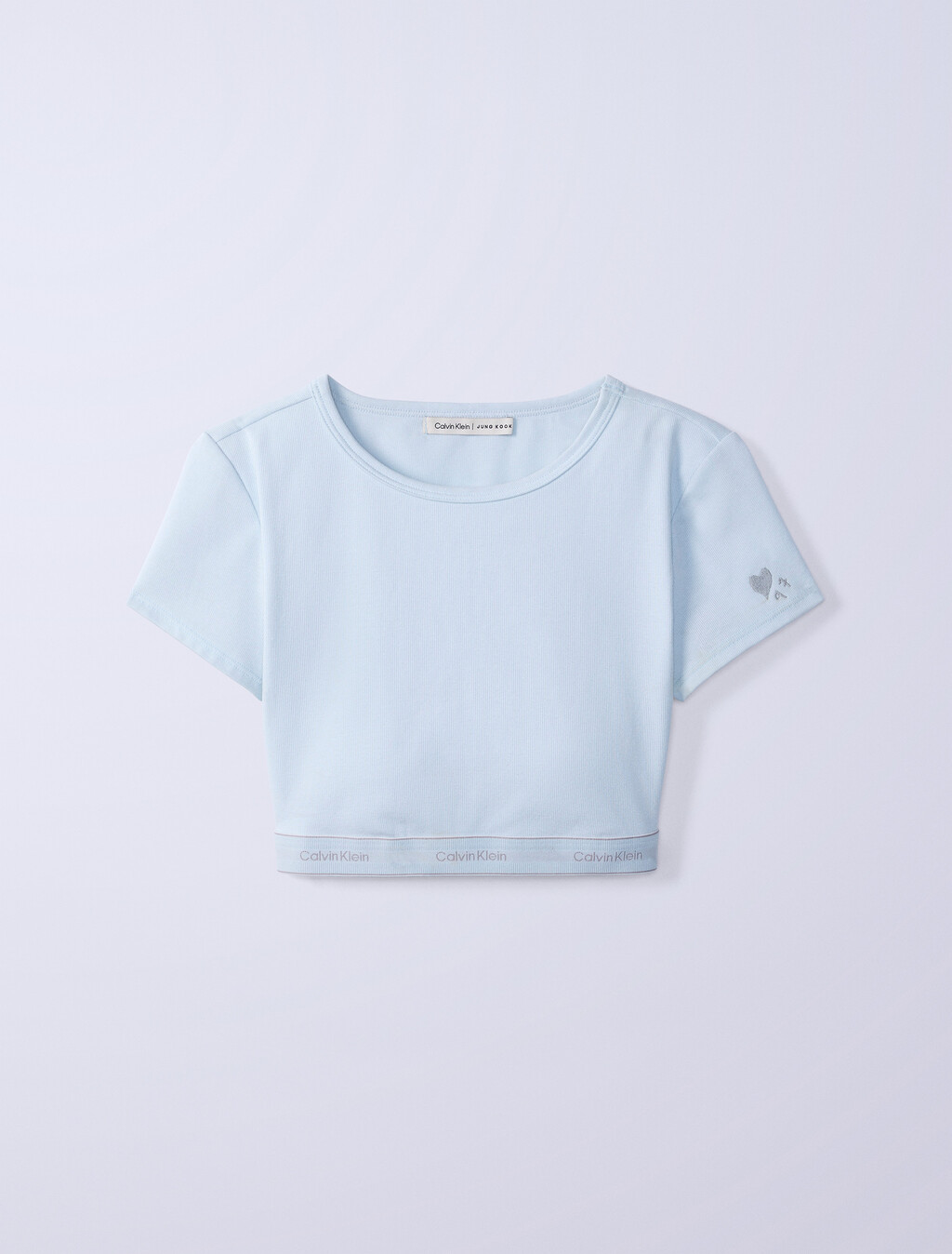 Buy Jung Kook for Calvin Klein 여성 헤리티지 코튼 AF 티셔츠 브라렛 in color ICE FLOW
