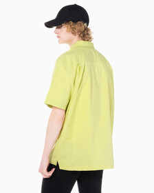 Buy 남성 포플린 집업 반팔셔츠 in color YELLOW SAND