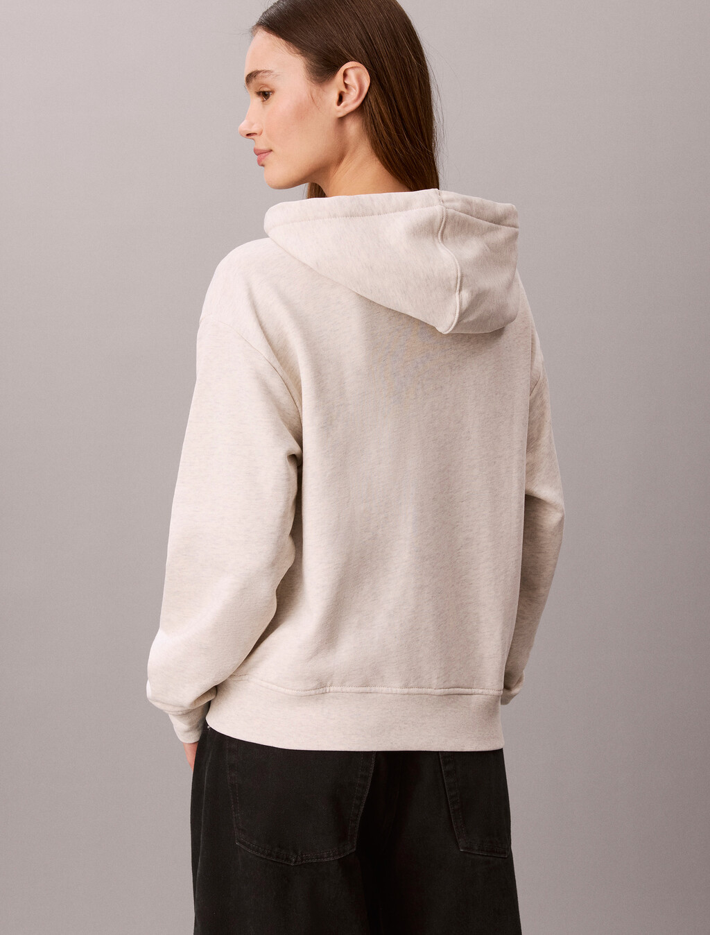 Buy 여성 모노고로 프렌치 테리 풀집업 후디 in color VANILLA HEATHER