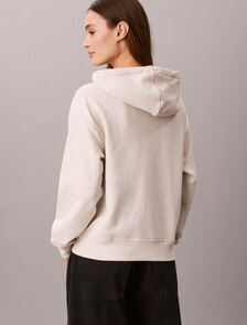 Buy 여성 모노고로 프렌치 테리 풀집업 후디 in color VANILLA HEATHER