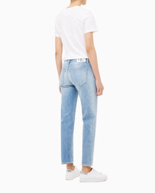 Buy 여성 보이핏 미드블루  데님 in color MID BLUE BACK EMBRO