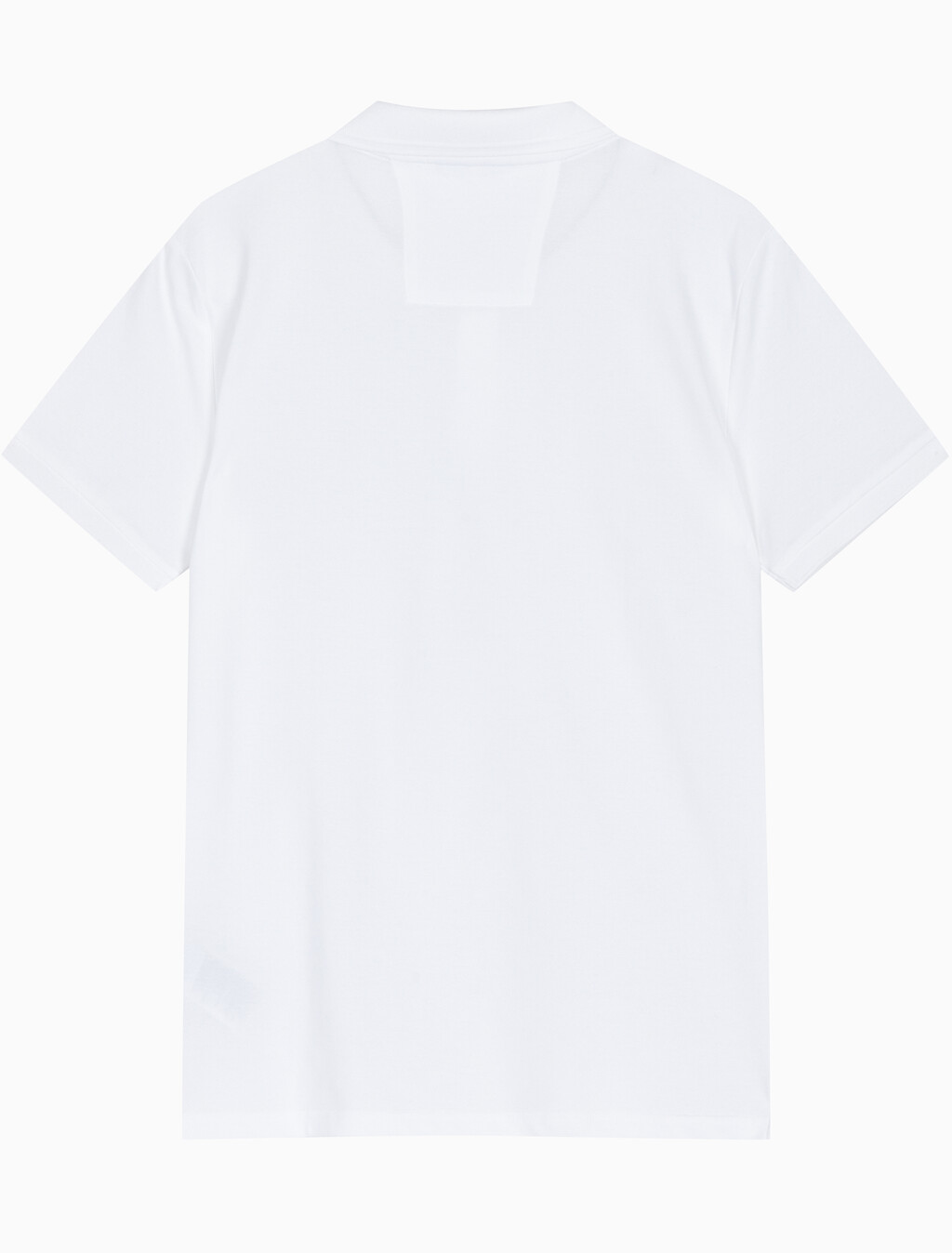 Buy 남성 슬림핏 CK 로고 뱃지  폴로 티셔츠 in color BRIGHT WHITE