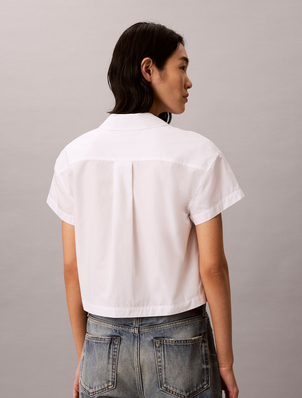 Buy 여성 팝플린 박시 셔츠 in color BRILLIANT WHITE