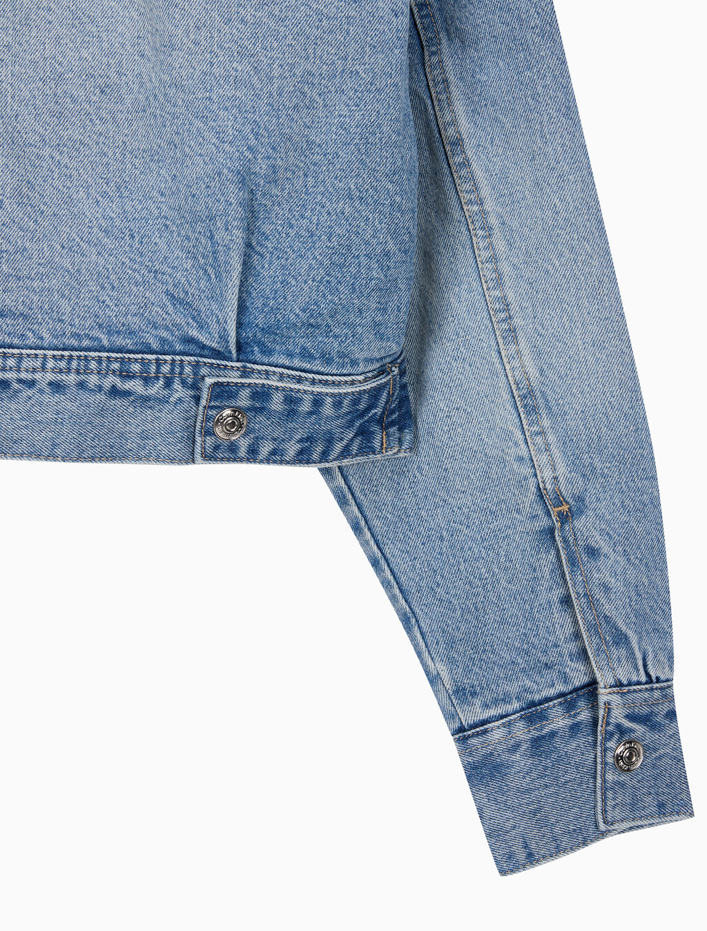 Buy 여성 쉐르파 울 데님 자켓 in color light blue