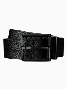 Buy 남성 클래식 스퀘어 버클 40mm 벨트 in color BLACK/MATTE BLACK