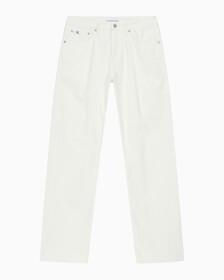 Buy 남성 90's 스트레이트핏 화이트 데님 in color 028A CHALKY BLU