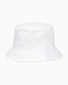 Buy 남녀공용 CKJ 모노그램 엠브로이더리 버킷햇 in color BRIGHT WHITE