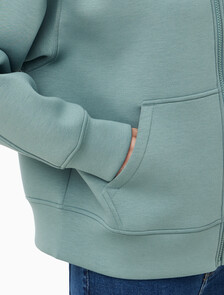 Buy 여성 크롭 오버사이즈 스웻셔츠 in color Mid Green