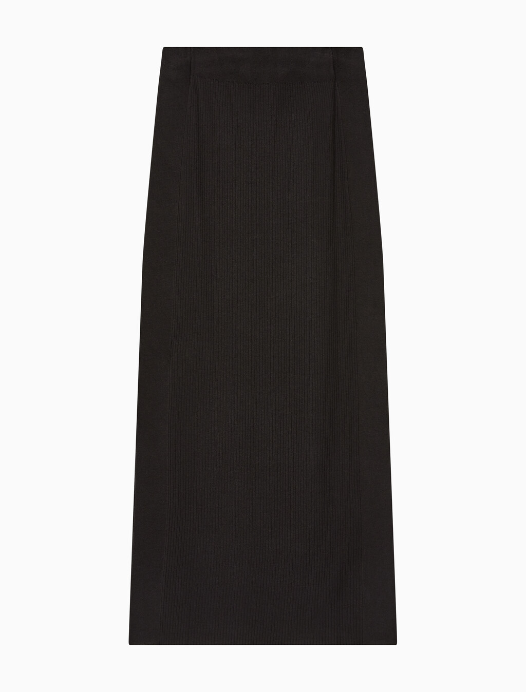 Buy 여성 우븐 라벨 스웨터 스커트 in color CK BLACK