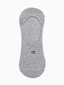Buy 남성 콤드 코튼 로우컷 라이너 삭스 (화이트 1 PAIR) in color GREY HTR