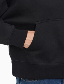 Buy 여성 아카이브 로고 플리스 후디 in color BLACK