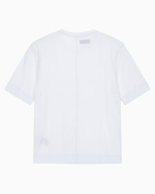 Buy 여성 릴렉스 핏 볼드 로고 반팔 티셔츠 in color BRIGHT WHITE