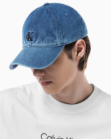 Buy 남녀공용 CKJ 데님 볼캡 in color DENIM