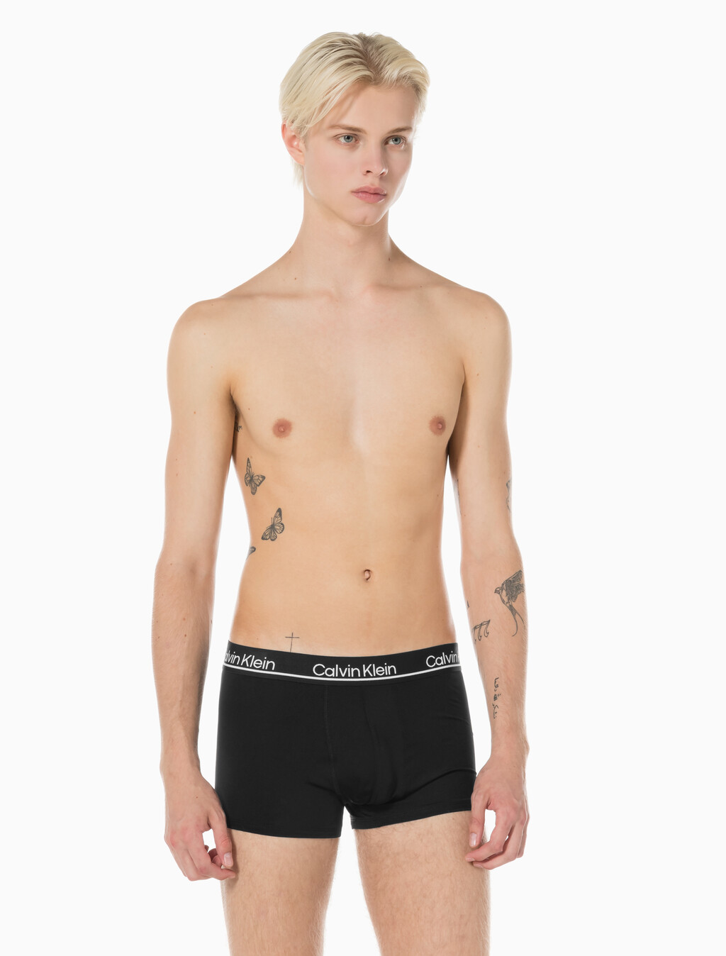 Buy 남성 CK 마이크로 플러스 로우 라이즈 드로즈 3PK in color SILVER/NAVY/BLACK