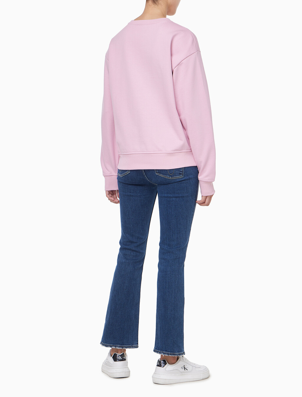 Buy 여성 모노로고 프렌치테리 릴렉스핏 스웻셔츠 in color Pink