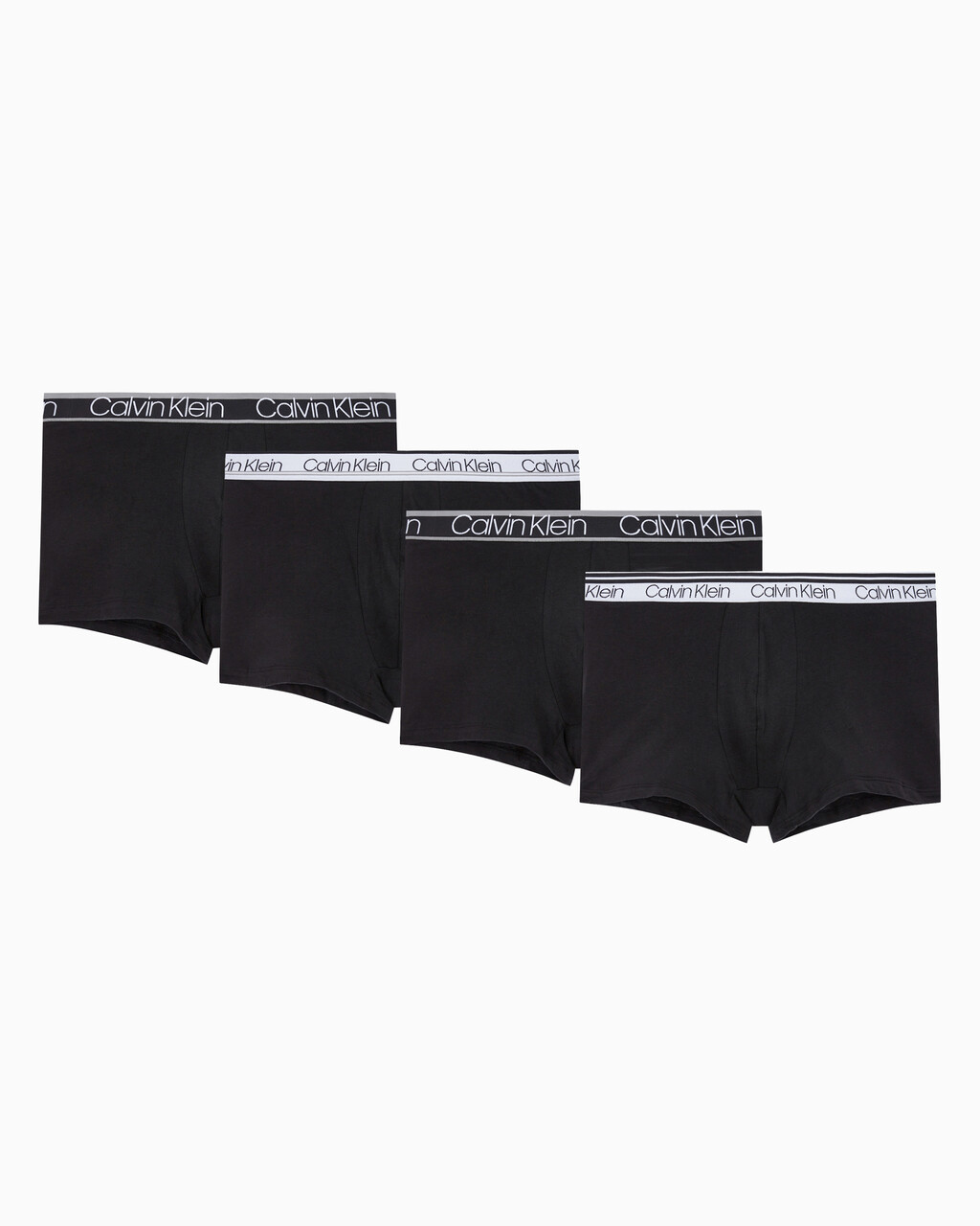 Buy 남성 웨이스트밴드 코튼 스트레치 버라이어티 4PK in color BLACK