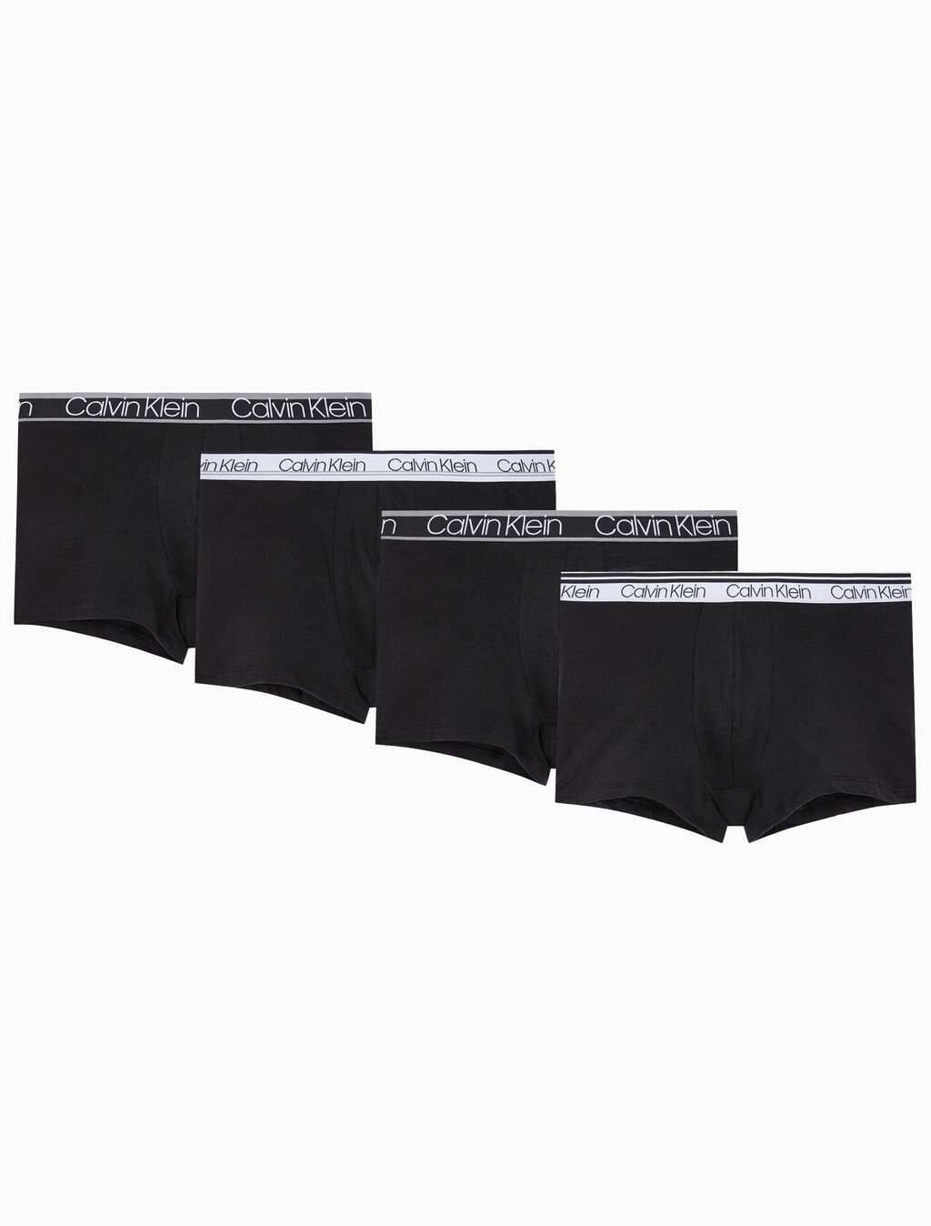 Buy 남성 웨이스트밴드 코튼 스트레치 버라이어티 4PK in color BLACK