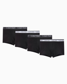 Buy 남성 웨이스트밴드 코튼 스트레치 버라이어티 4PK in color BLACK