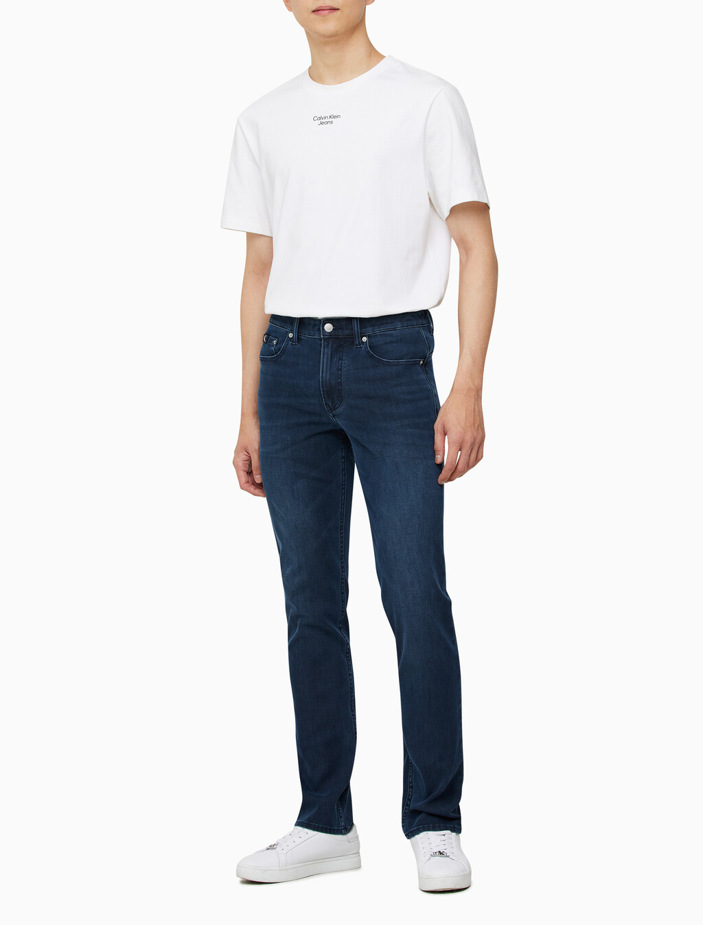 Buy 남성 바디핏 블루블랙 37.5 기능성 데님 in color BLUE BLACK HANGER LOOP