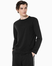 Buy 남성 레귤러핏 롱 슬리브 티셔츠 in color BLACK