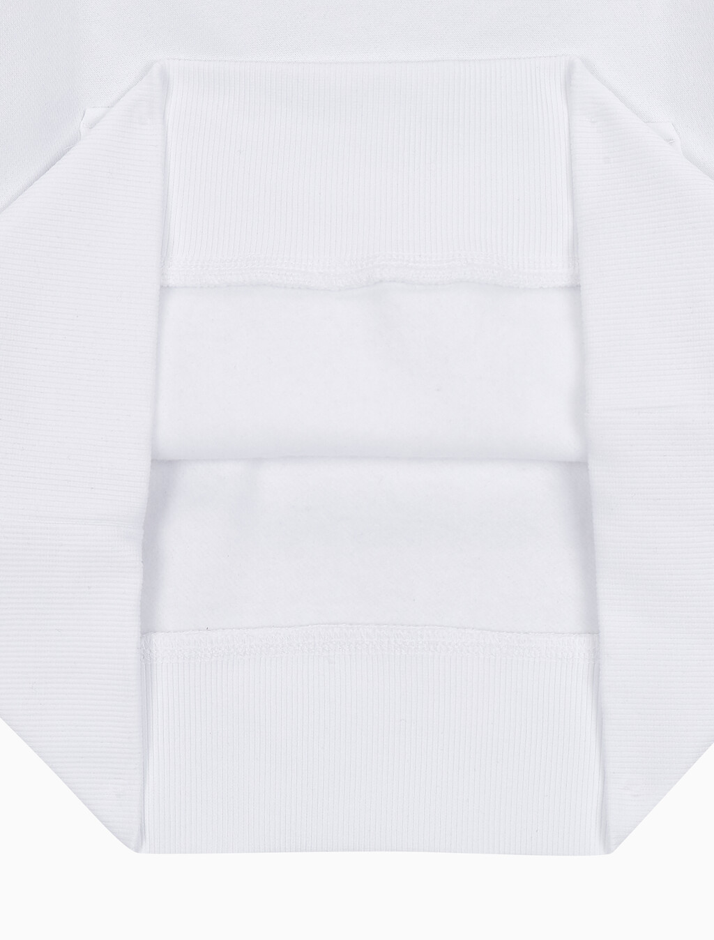 Buy 여성 릴렉스핏 CK 스몰 로고 기모 후디 in color BRILLIANT WHITE