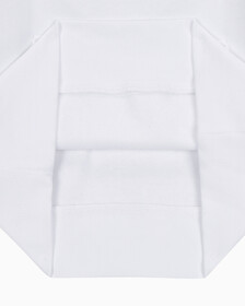 Buy 여성 릴렉스핏 CK 스몰 로고 기모 후디 in color BRILLIANT WHITE