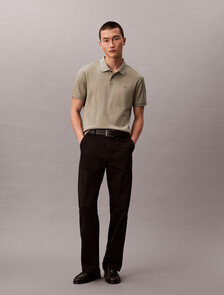 Buy 클래식 인터록 폴로 티 in color Grey