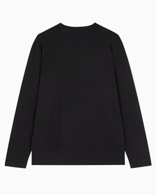 Buy 남성 레귤러핏 인스티튜셔널 긴팔 티셔츠 in color CK BLACK