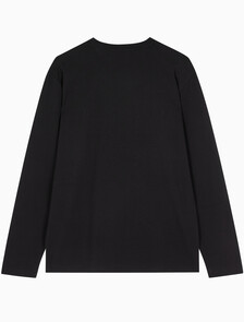 Buy 남성 레귤러핏 인스티튜셔널 긴팔 티셔츠 in color CK BLACK