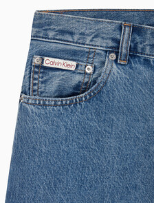 Buy 남성 스트레이트핏 90's 미드블루 데님 쇼츠 in color MID BLUE STONE