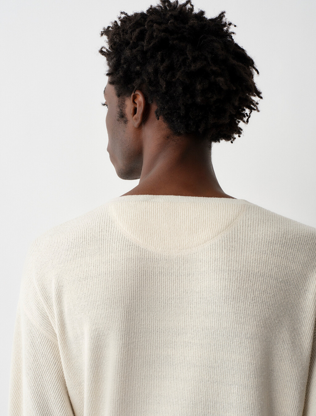 Buy CHRISTOPHER MENS KNIT TOP in color WHITE