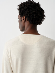 Buy CHRISTOPHER MENS KNIT TOP in color WHITE