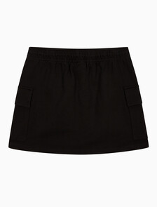 Buy 여성 아카이브 로고 프렌치테리 카고 스커트 in color BLACK