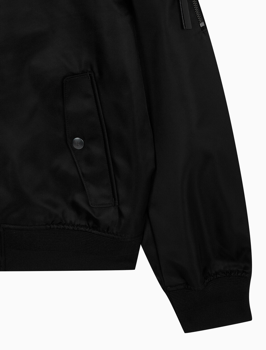 Buy 남성 나일론 보머자켓 in color BLACK