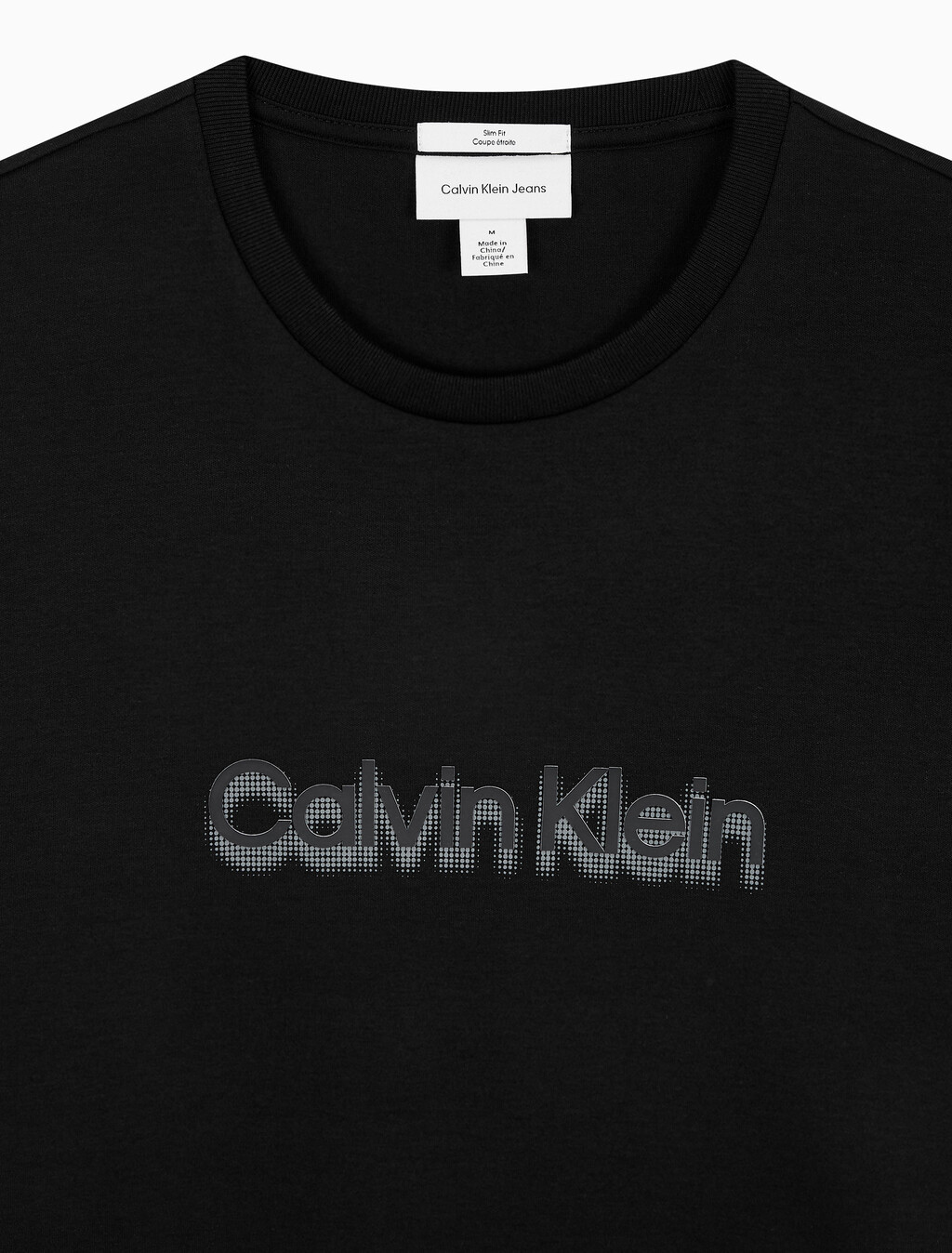 Buy 슬림핏 캘빈클라인 로고 티 in color BLACK