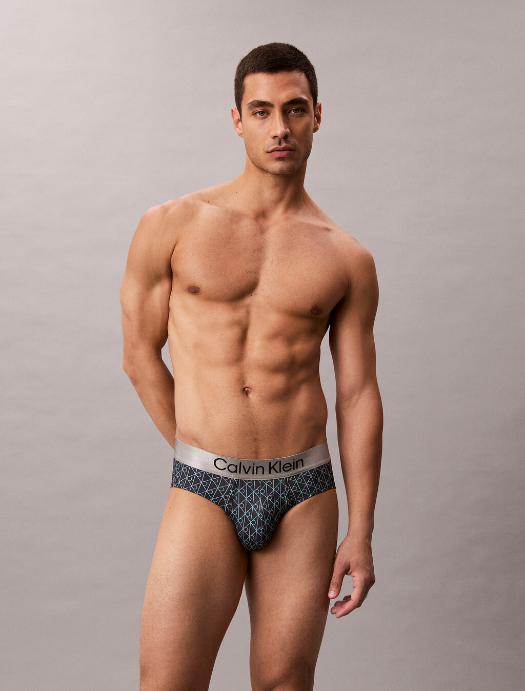 Buy 남성 브러시드 마이크로파이버 스트레치 힙브리프 in color Blue