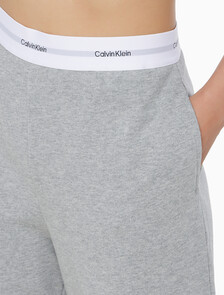 Buy 여성 CK 베이직 라운지 로고 져지 팬츠 in color GREY HEATHER