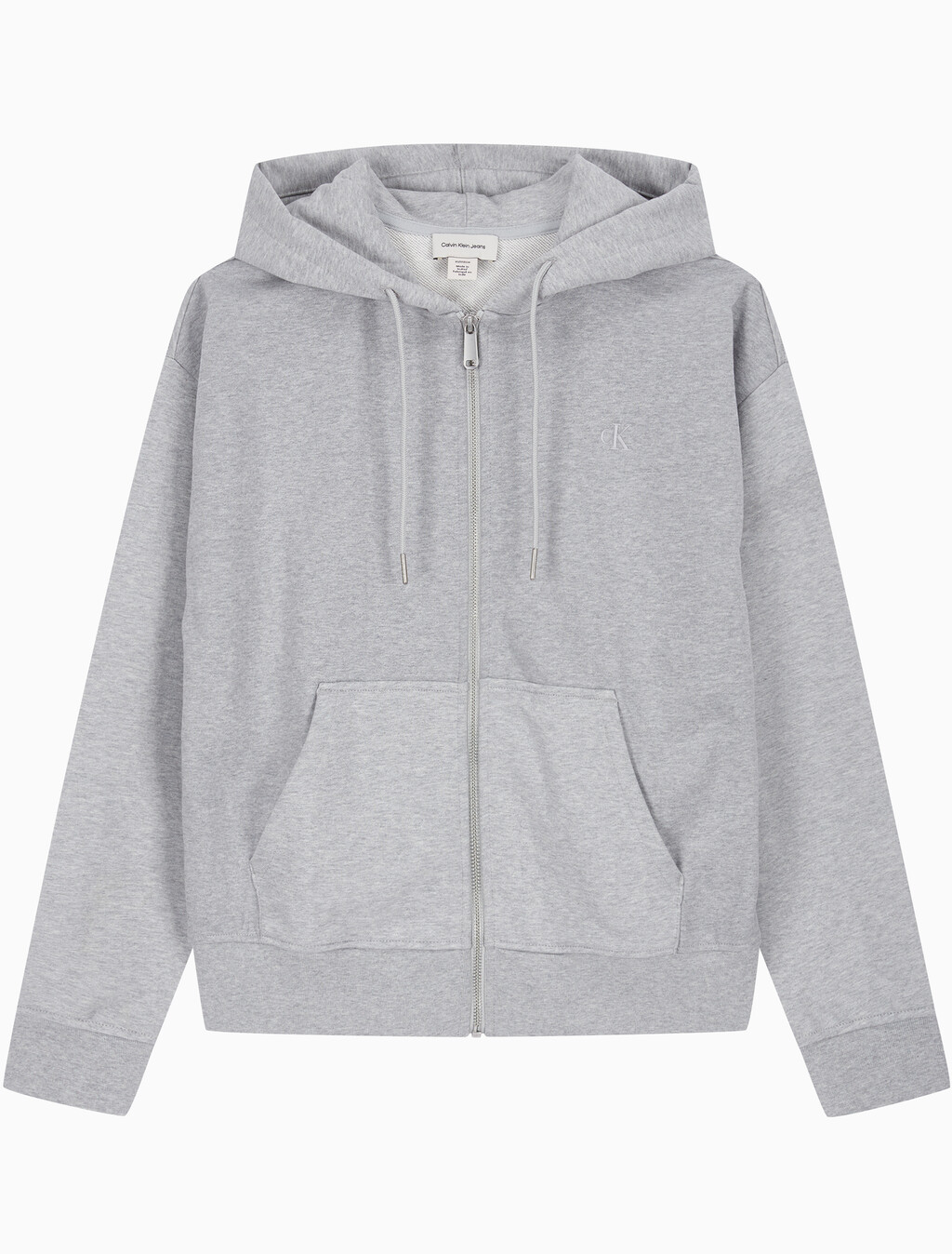 Buy 여성 아카이브 로고 프렌치 테리 풀집업 후디 in color Grey